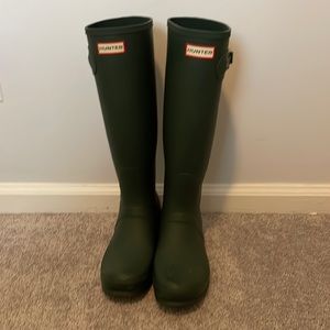 Green Hunter boots